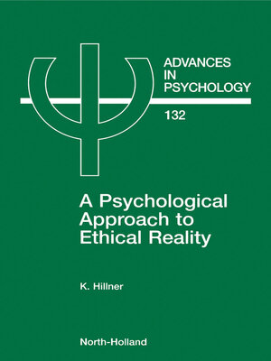 cover image of A Psychological Approach to Ethical Reality